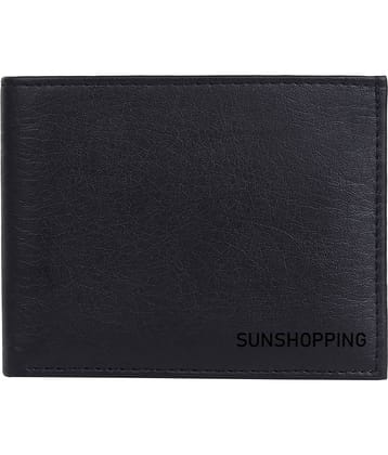 SUNSHOPPING - Black PU Men's Regular Wallet ( Pack of 1 )