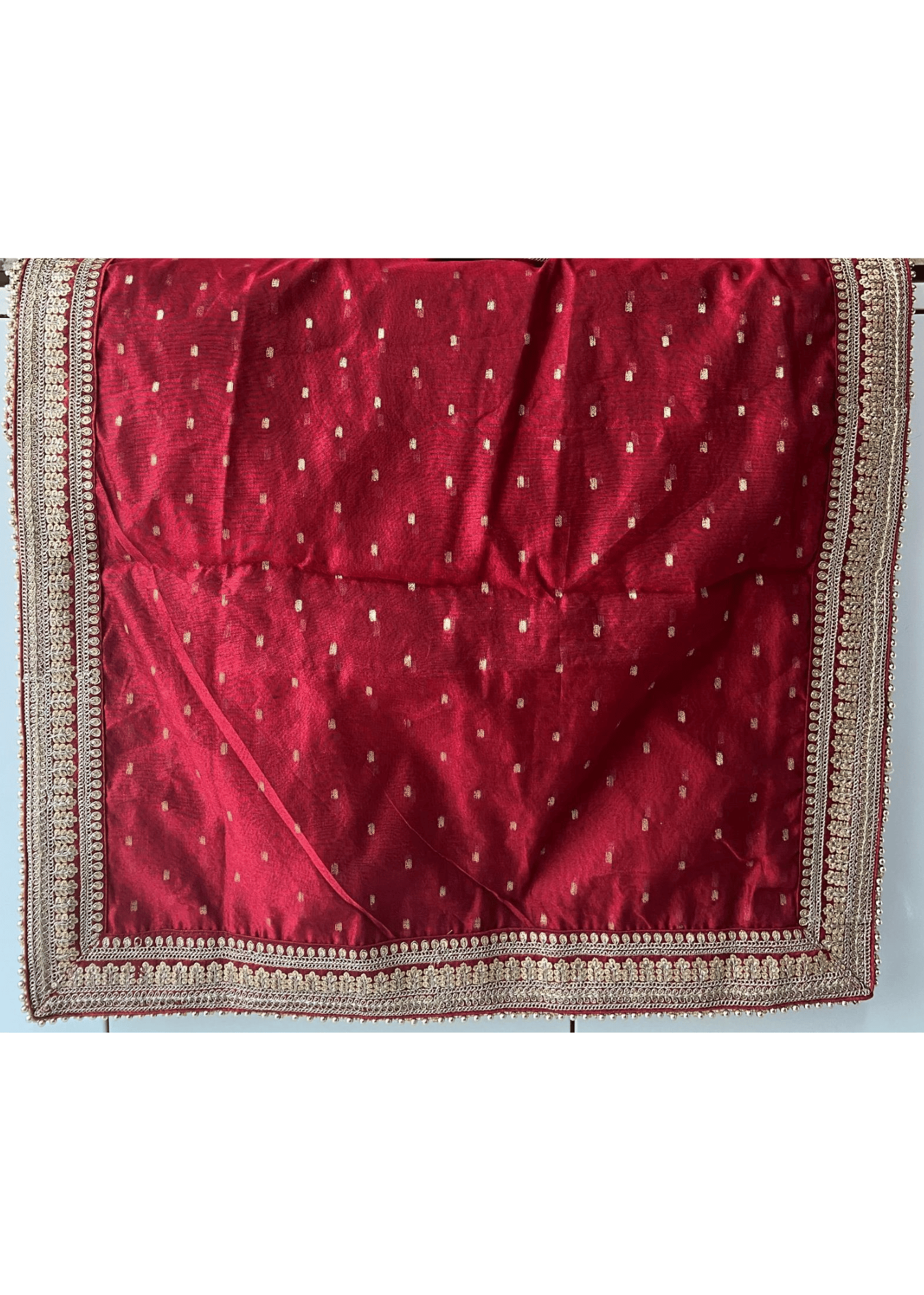 MAROON CHANDERI  STOLE