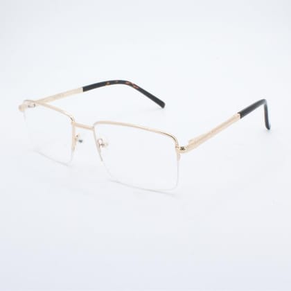 Lensoz Elite X Luxe Half Rim Rectangle - Medium - Golden