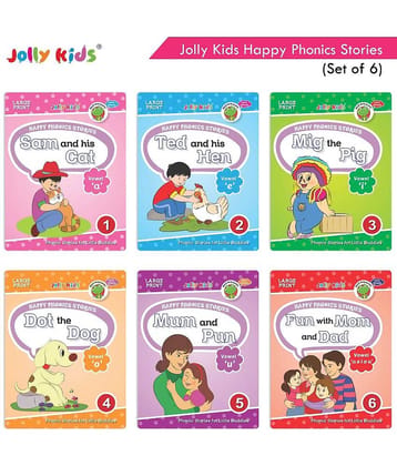 Jolly Kids Happy Phonics Stories (Set of 6)