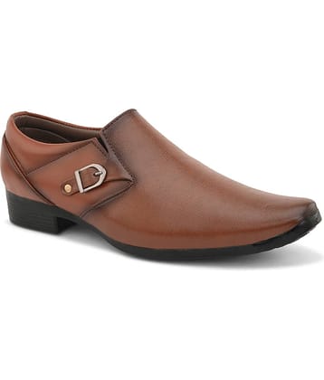 Sir Corbett Tan Men's Slip On Formal Shoes
