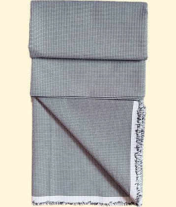 Makhanchor - Navy Cotton Men's Unstitched Shirt Piece ( Pack of 1 )