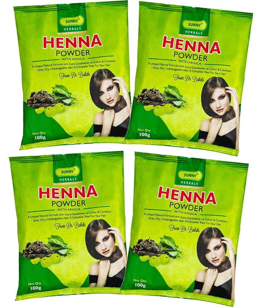 SUNNY HERBALS Powder Herbal Henna 100 g Pack of 4