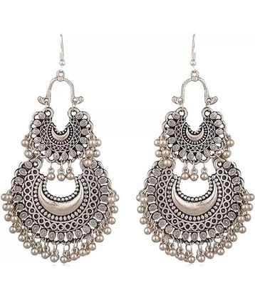 Samridhi DC Silver Chandbalis Earrings ( Pack of 1 )