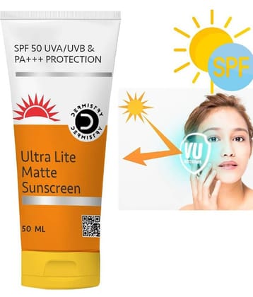 Dermistry Ultra Lite Matte Water Based Sunscreen Cream for Oily Skin SPF 50 Anti-Pollution UVA UVB PA+++ Daily Broad Spectrum Sun Protection Lightweight Moisturizer Aqua Gel Best Lotion Even Tone for All Day Active Daily Use No White Cast Men & Women-50ml Dermistry Ultra Lite Matte Water Based Sunscreen Cream for Oily Skin SPF 50 Anti-Pollution UVA UVB PA+++ Daily Broad Spectrum Sun Protection Lightweight Moisturizer Aqua Gel Best Lotion Even Tone for All Day Active Daily Use No White Cast Men & Women-50ml