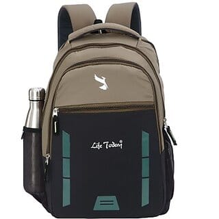 Life Today Large 35L Backpack Bags For Men, College Backpack, School Bag (Black) Life Today Large 35L Backpack Bags For Men, College Backpack, School Bag (Black)