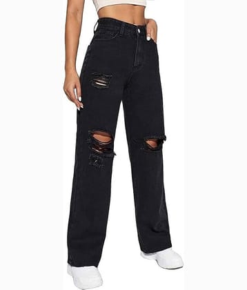Star4well - Black Denim Regular Fit Women's Jeans ( Pack of 1 )