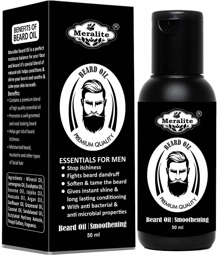 MERALITE - 50mL Promotes Beard Growth Beard Oil ( Pack of 1 )