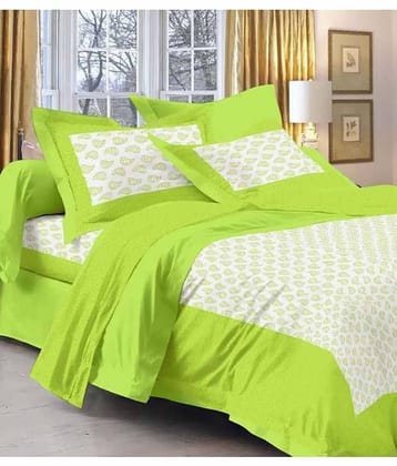 Uniqchoice Cotton King Bedsheet ( Green )