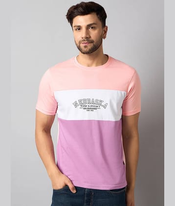 Club York Pack of 1 Cotton Blend Regular Fit Men's T-Shirt ( Peach )