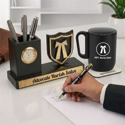 Custom 4-in-1 Advocate Workspace Organizer Gift Set