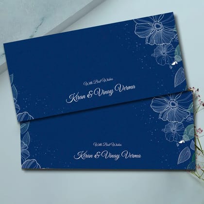 Personalised Money Envelopes - Blue Whisper - Set of 20