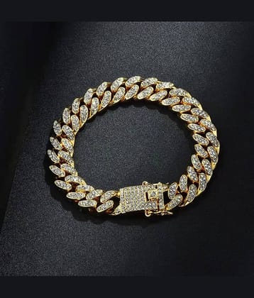 FASHION FRILL Gold Charm Bracelet ( Pack of 1 )