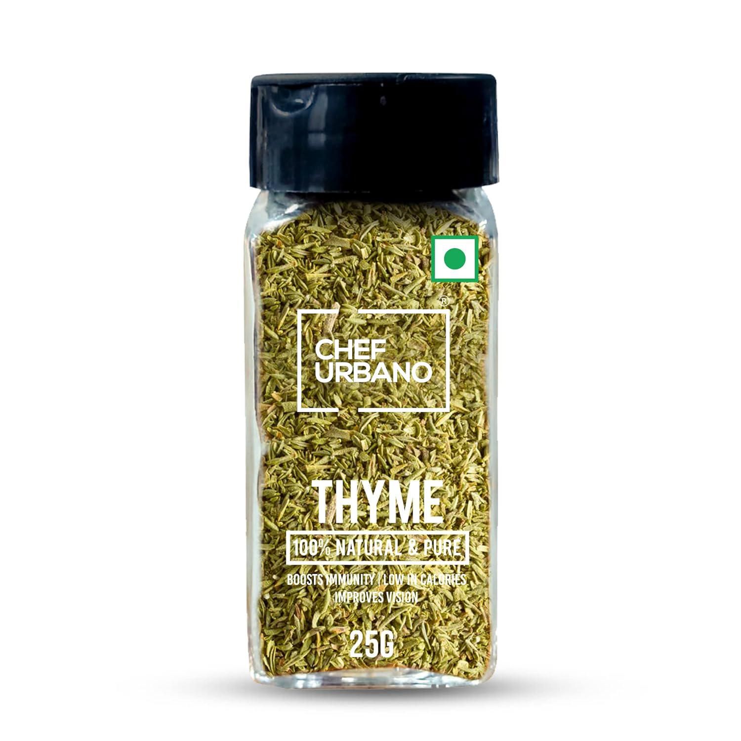 Chef Urbano Herbs Thyme Sprinkler 25 Gms (MRP: Rs. 99/-)