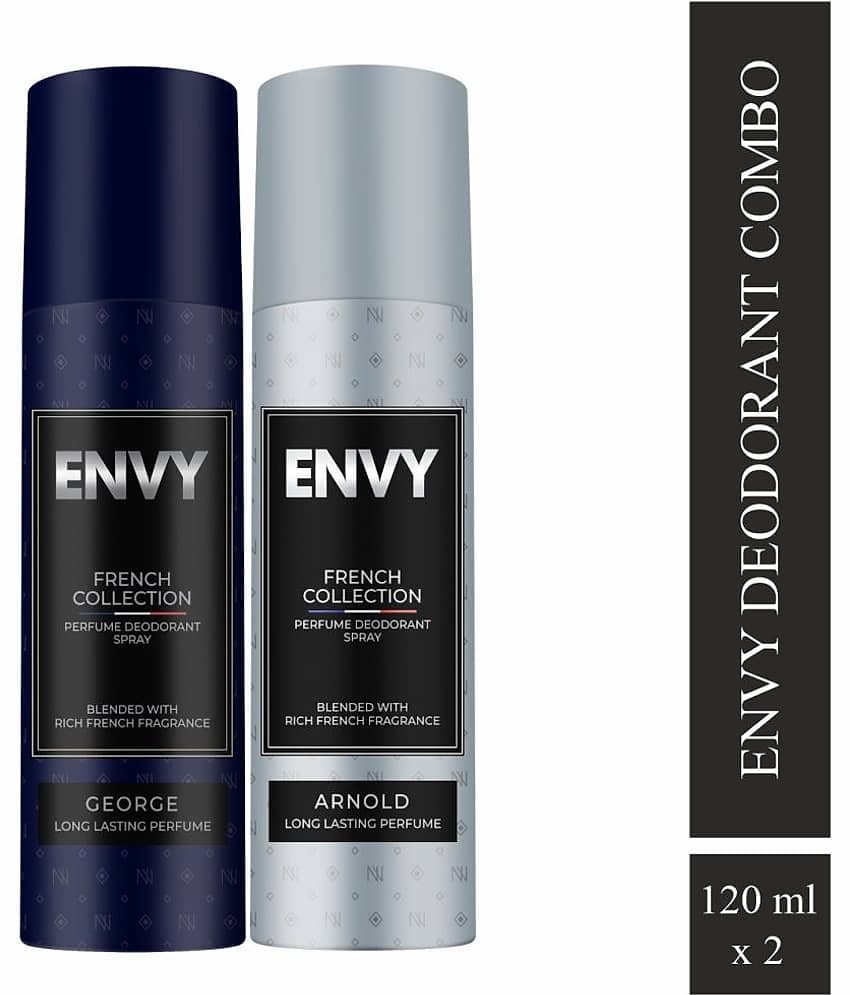 Envy Arnold, George Deodorant Spray for Men 120ml Each (Pack of 2)