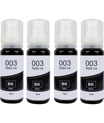 TEQUO 003 L3110 Ink Black Pack of 4 Cartridge for 003 Ink for E_pson L3110 L3150 L3115 L3116 L3101 L3210 L3215 L3216 L3250 L3151 L3152 L3156