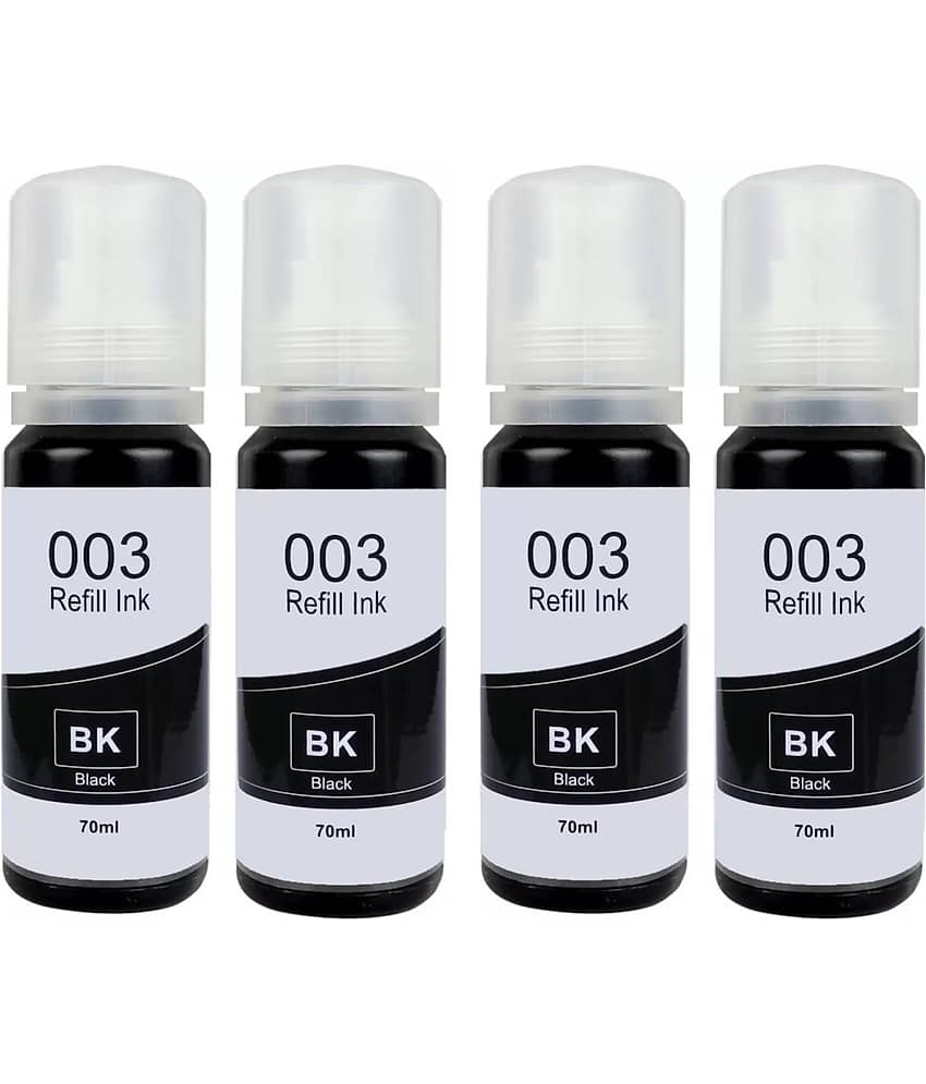 TEQUO 003 L3110 Ink Black Pack of 4 Cartridge for 003 Ink for E_pson L3110 L3150 L3115 L3116 L3101 L3210 L3215 L3216 L3250 L3151 L3152 L3156
