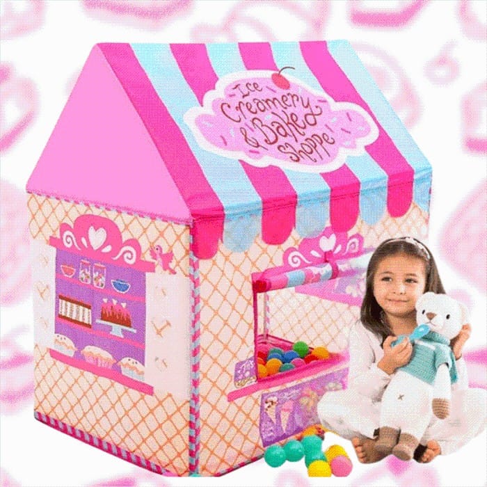 PlayMagic Waffle Lane Kids Play Theme Foldable Tent House