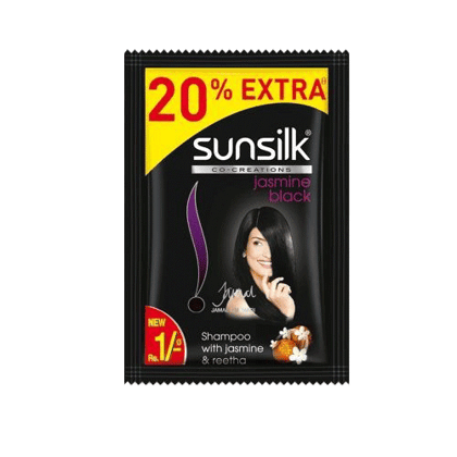 Sunsilk Hair Shampoo Stunning Black Shine Re.1/-