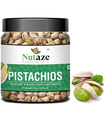 Nutaze Premium Pistachios 250g | Rare USA Pistachios | 100% Authentic | 100% Natural