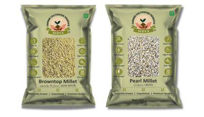 Sedya Two Millet Combo Browntop & Pearl Millet 2x500g