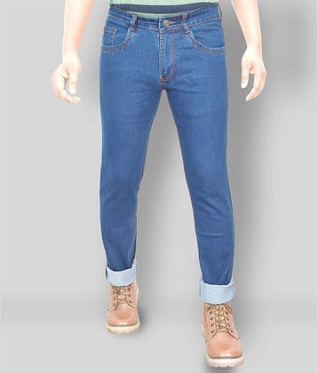plounge - Light Blue Denim Regular Fit Men's Jeans ( Pack of 1 )