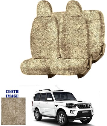 Mahindra Scorpio Beige 7 Seater Car Seat Cover