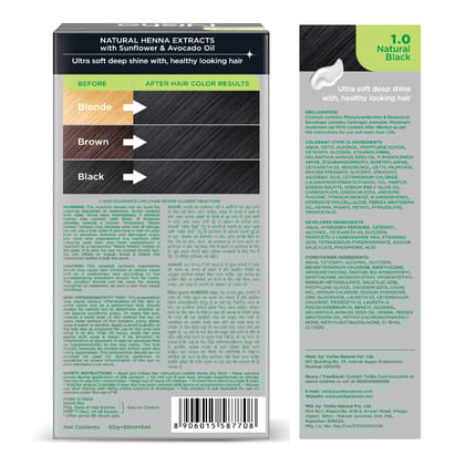 Nisha Creme Hair Color Combo, Pack of 2 Natural Black & Golden Brown