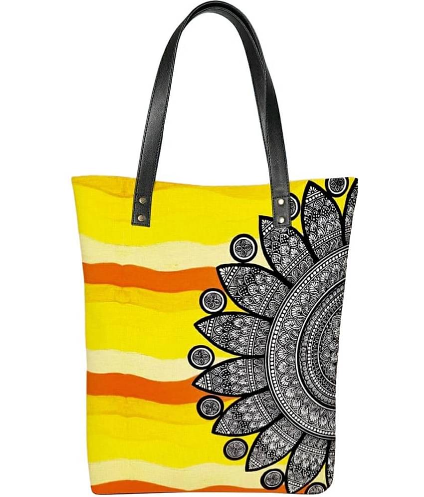 Lychee Bags - Yellow Canvas Tote Bag