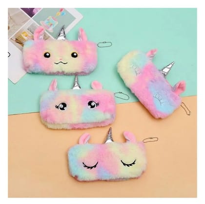 Unicorn Fur Pouch | Unicorn pouch | zip pouch (1 pcs)