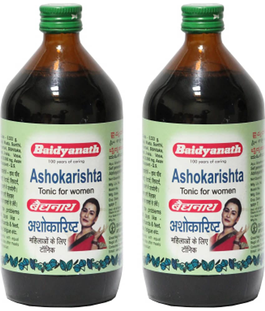 Baidyanath Ashokarishta Asava Menstrual Cycle Liquid 450 Ml Pack of 2