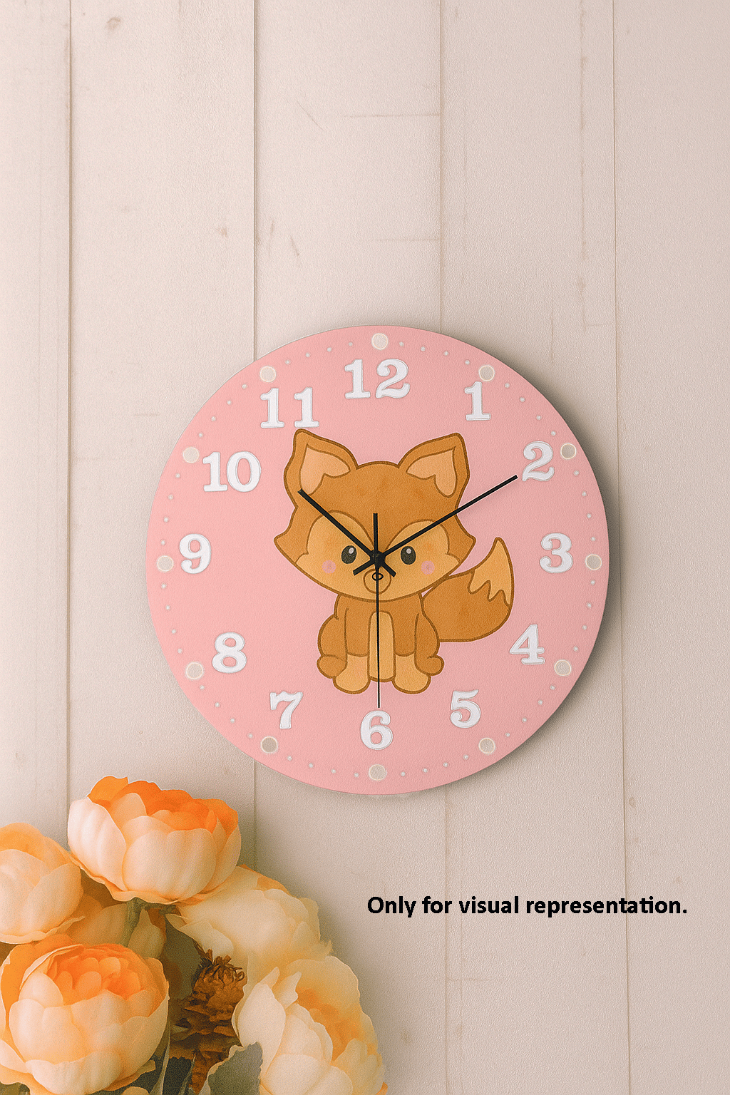 Dbeautify's DIY Cute Fox Wall Clock for Kids