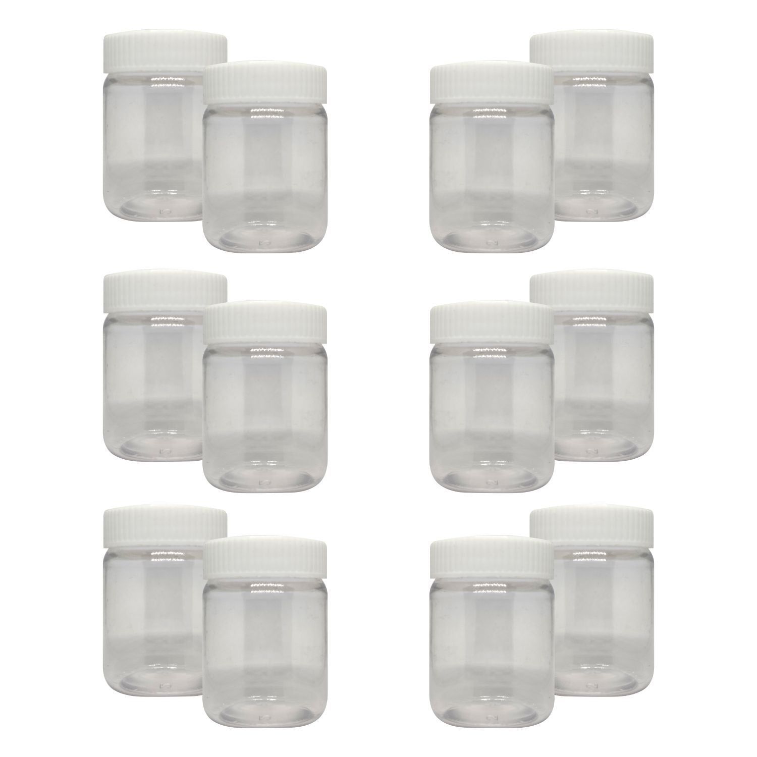 Puramio Round Pet Jar - Each 50 ml (Set of 12)