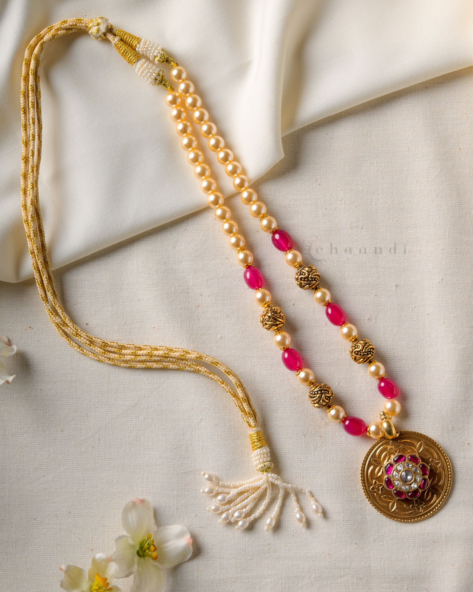 Gold Polish Silver Necklace CHN1538