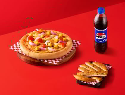 Spiced Paneer (Personal) With Classic Breadstix And Pepsi
