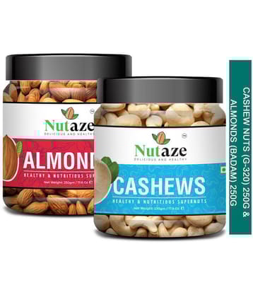 Nutaze Combo Pack of  Mix Dry Fruits 500g | Cashew 250g | Almonds 250g | Fresh and Healthy