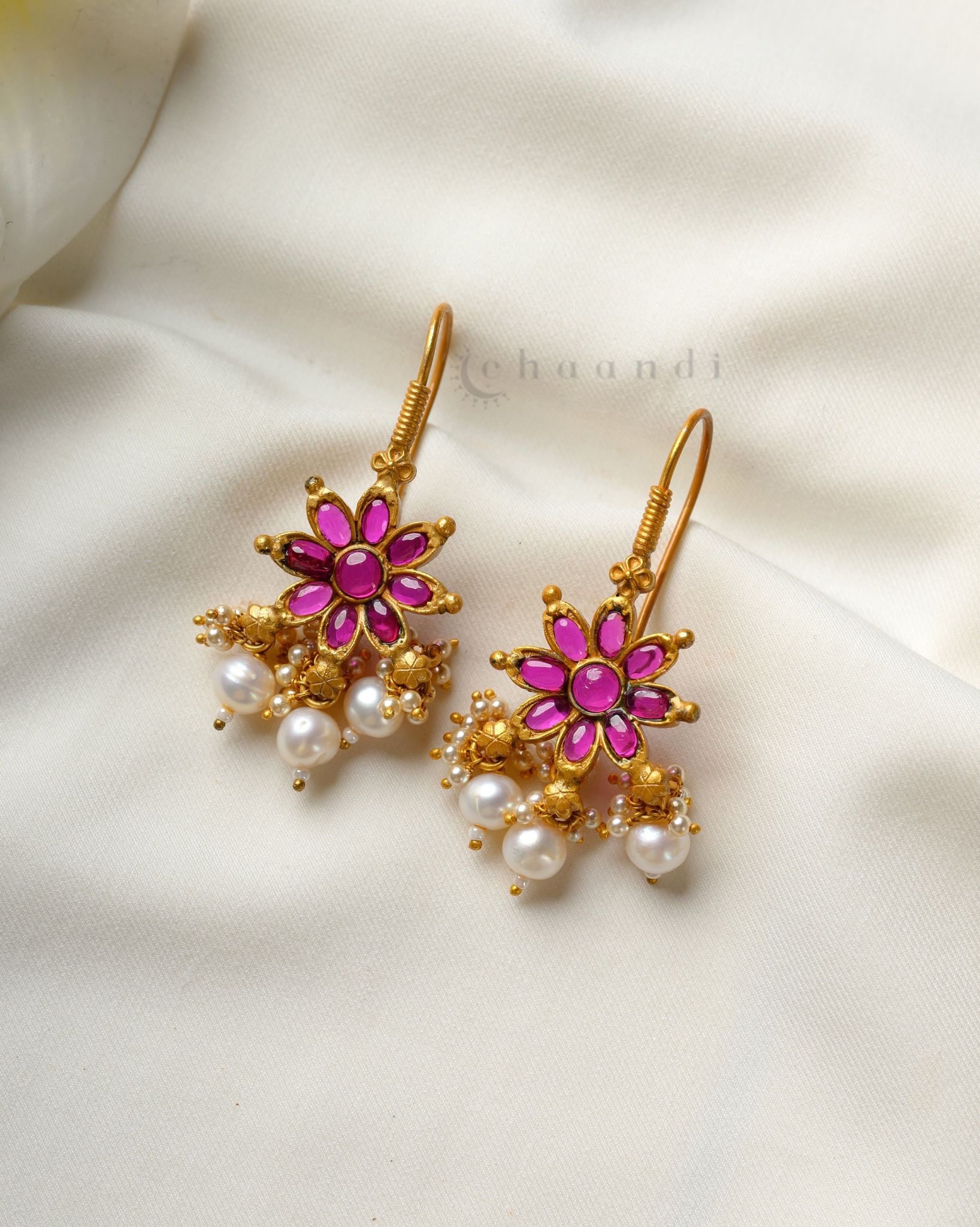 Gold Polish Silver Earrings CHE2081