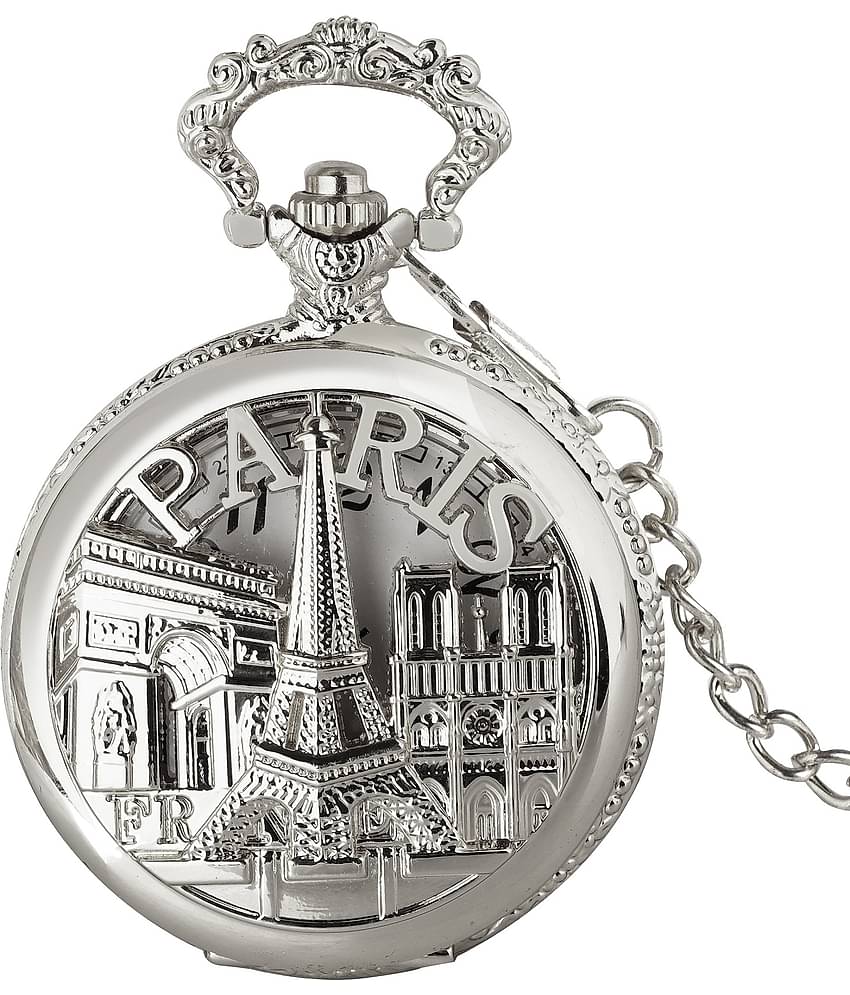 Cosmic Round Analog Pocket Watch Chain