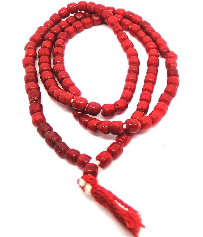 Red Coral Pooja Mala (Pack of 1)