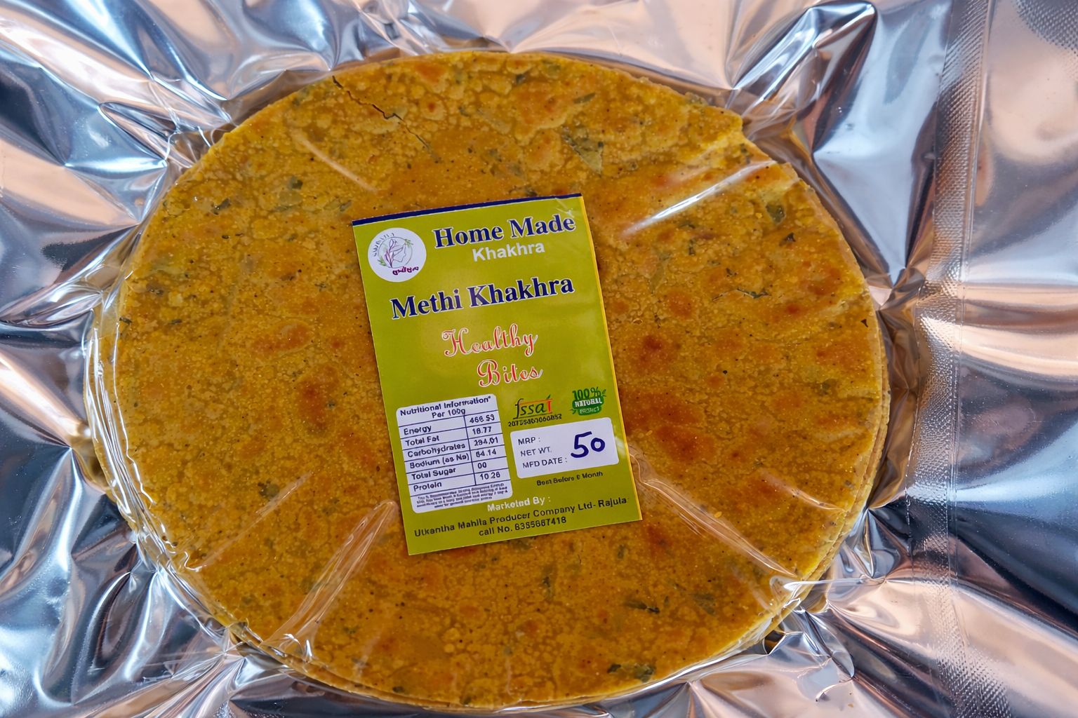 Utkanta Sweet & Crispy Homemade Wheat Meethi Khakhra – 200g