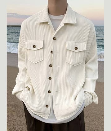 Eyebogler Poly Cotton Oversized Fit Striped Full Sleeves Men's Casual Shirt - Green ( Pack of 1 )