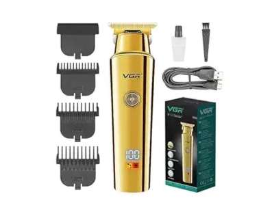 VGR V-947 Professional Trimmer 500 min Runtime 3 Length Settings (Gold)
