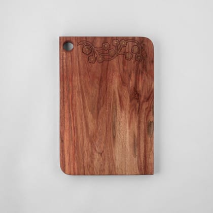 Rosewood with Brass Inlay Platter/Board-Brown / Wood with Brass / 12 inches x 8.5 inches x 0.75 inches