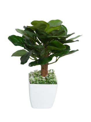 Obcordate Shape Leafs Home Decor Artificial Flower Pot