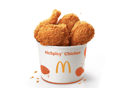 4 Pc McSpicy Fried Chicken Bucket