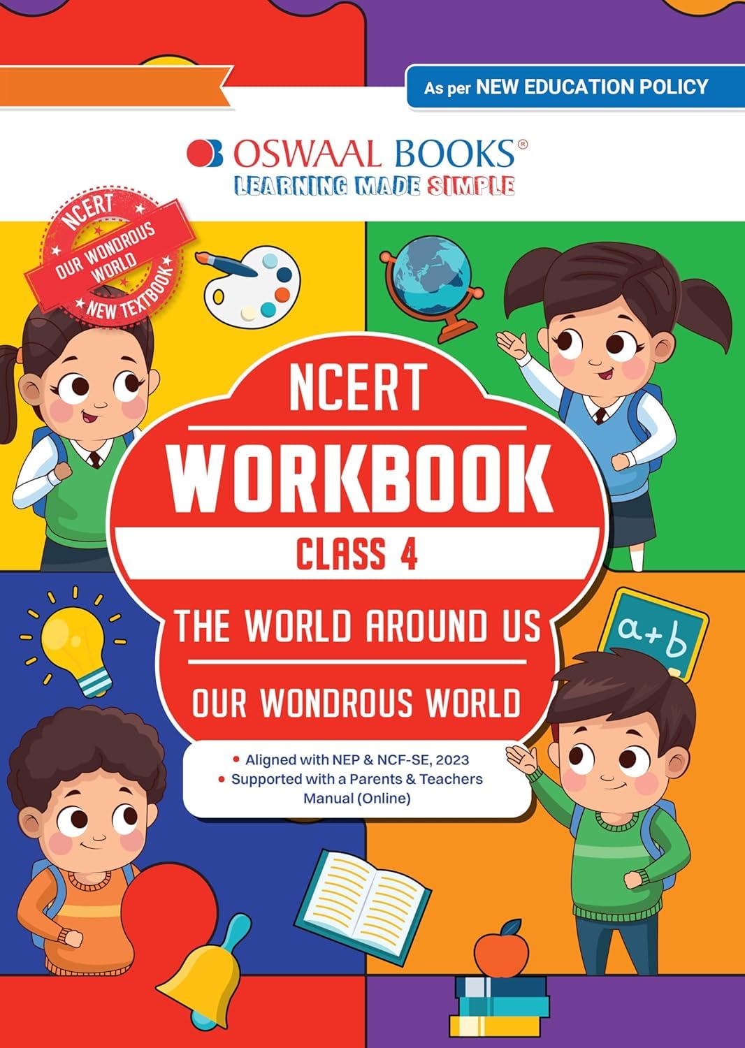 Oswaal NCERT WorkBook Environment Studies The World Around Us EVS (Our Wonder World) Class 4 with latest [Paperback] oswaal