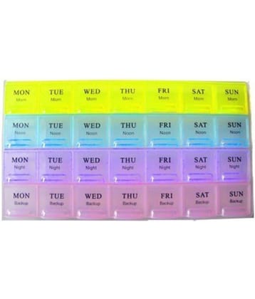 Gadget Hero's Portable Personal Pill Organizer Box for Medicine Storage With Snap Lids