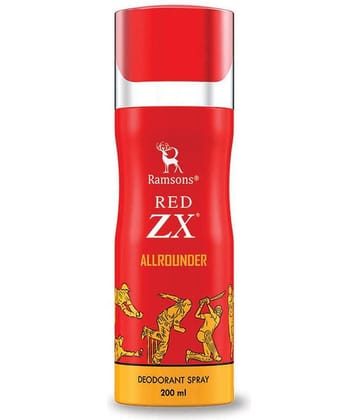Ramsons Red ZX Allrounder Deodorant Spray for Unisex 200 ml ( Pack of 1 )