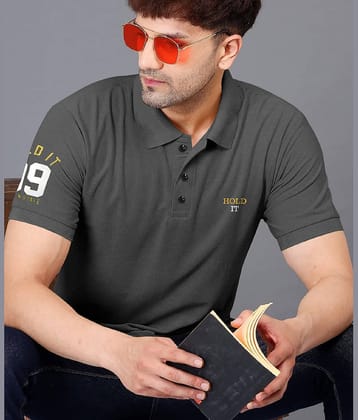 TAZO Pack of 2 Cotton Blend Regular Fit Solid Full Sleeves Men's Polo T Shirt ( Black )