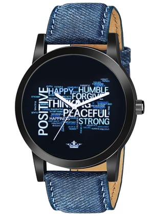 LOREM Multicolor Be Positve Analog Watch for Men LR60-UF